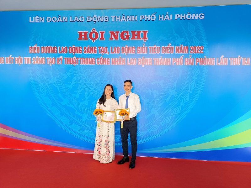 Highly commendation for the creativity, typical workers in 2022, and summarization for Hai Phong’s 3rd contest on technical innovation